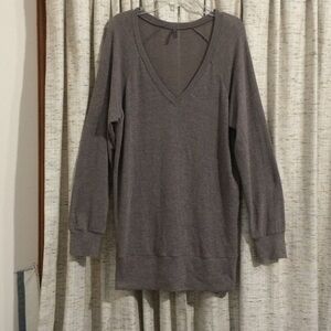 Riller & Fount V-Neck Tunic Mini Dress